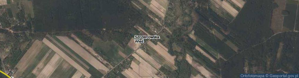 Zdjęcie satelitarne Szczercowska Wieś ul.